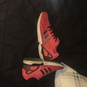 Red addidas nice condition shoes